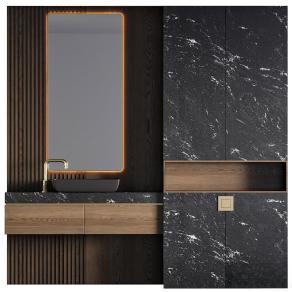 现代浴室柜 洗手台-3